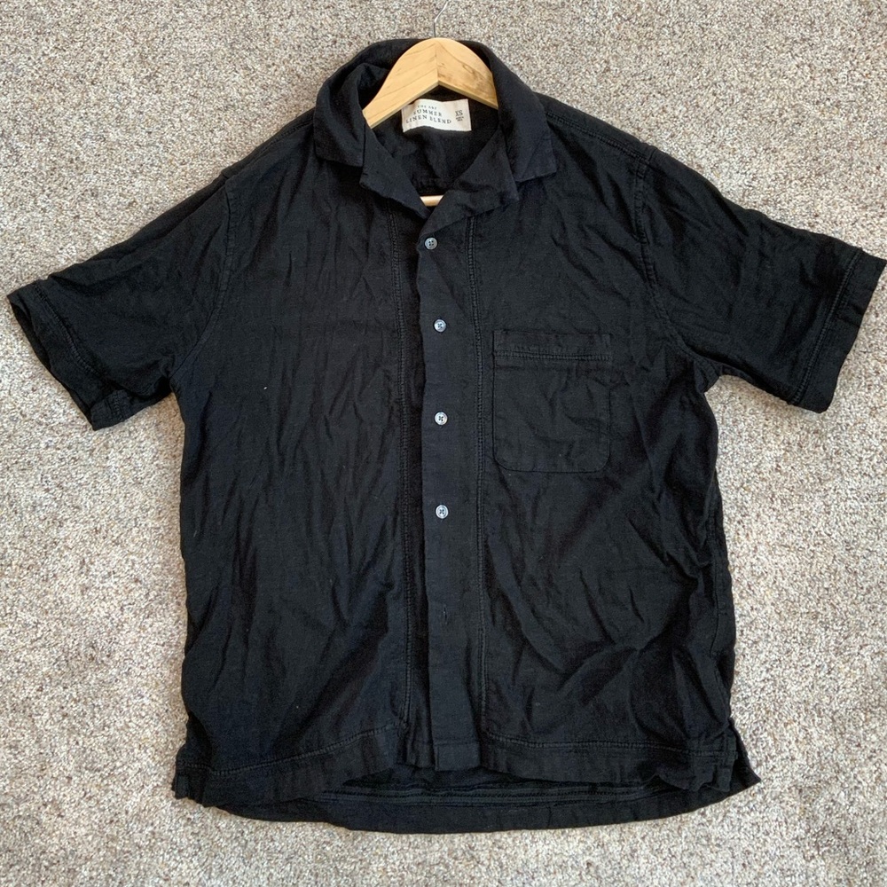 Camp Collar Summer Linen-Blend Shirt